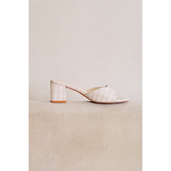 Natural Check Birdie heeled sandal Matisse Footwear For Sale