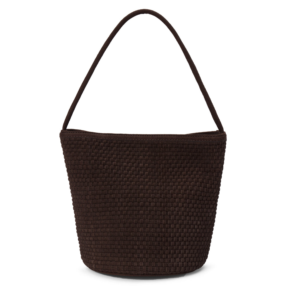 Chocolate Vancouver woven bucket bag Matisse Footwear Outlet