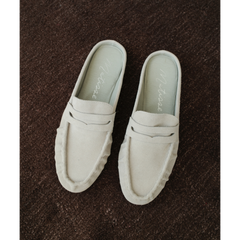 Light Grey Porta penny loafer mule Matisse Footwear New