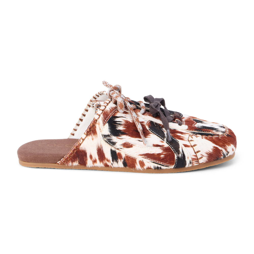 Brown/White Cow Hair Devyn sneaker mule Matisse Footwear Sale