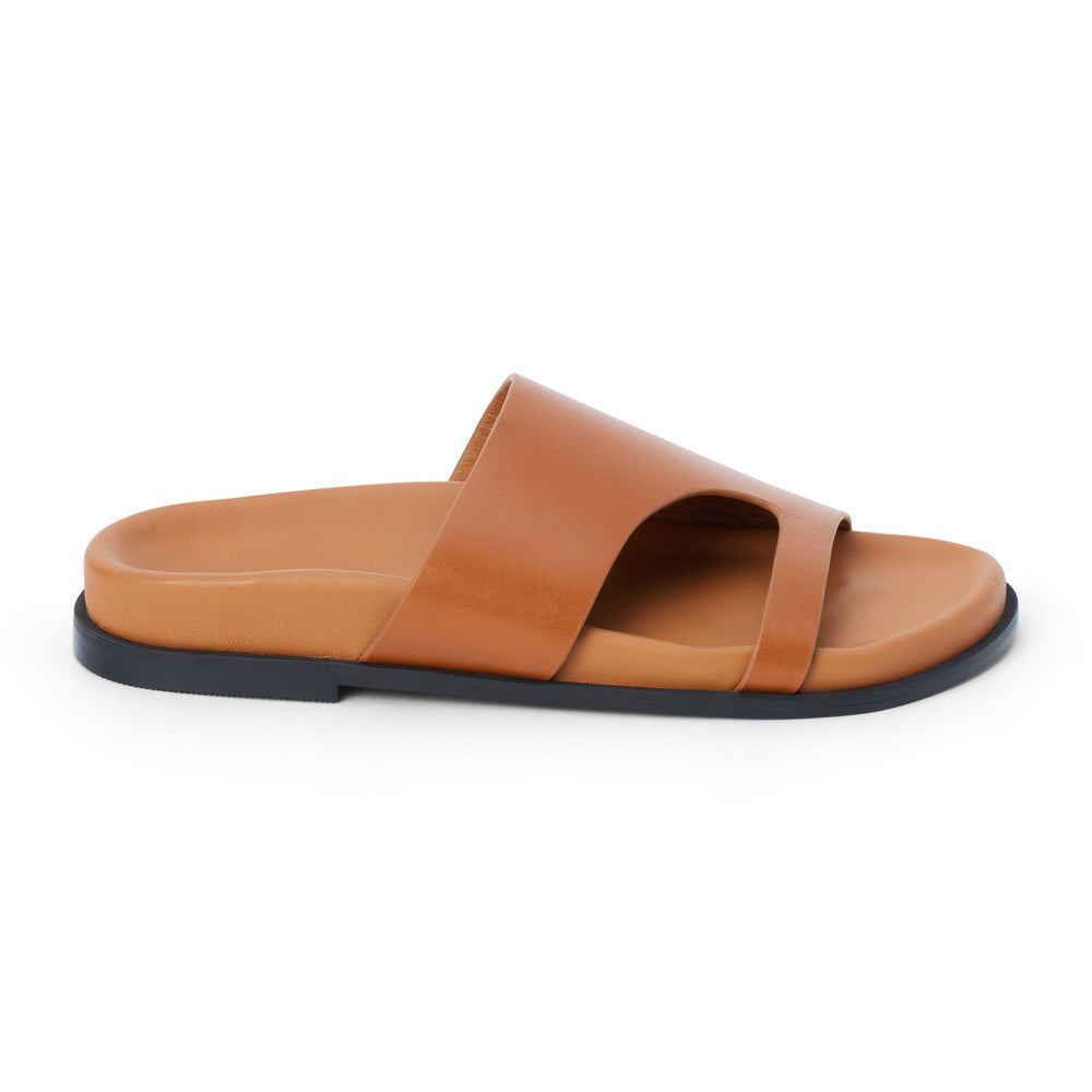 Cognac Tanner slide sandal Matisse Footwear Discount