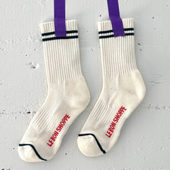 Parchment Le bon shoppe boyfriend socks Matisse Footwear Sale
