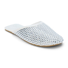 White Karlie embellished mule Matisse Footwear Online Shop
