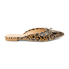 Leopard Patent Reggie flat mule Matisse Footwear New
