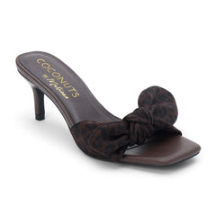 Dark Brown Leopard Uptown heeled sandal Matisse Footwear Online Shop