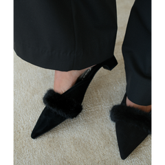Black Suede Kellan heeled mule Matisse Footwear Sale