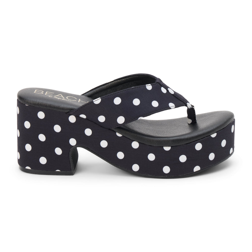Black Polka Dot Bonnie platform sandal Matisse Footwear Discount