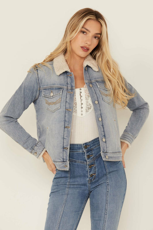Idyllwind Edgewood Sherpa Lined Denim Jacket