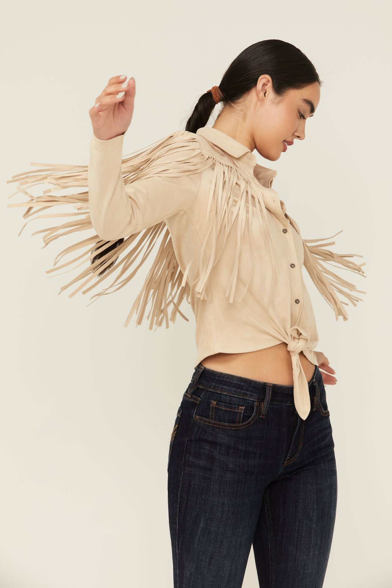 Idyllwind Fringe Embroidered Long Sleeve Button-Down Western Shirt