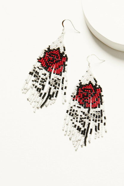 Idyllwind Carla Rose Beaded Fringe Earrings
