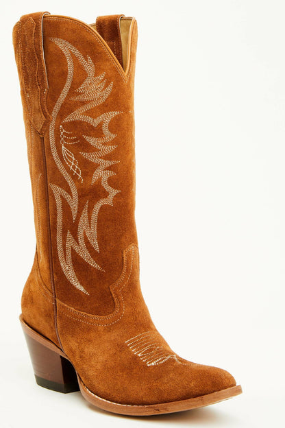 Idyllwind Charmed Life Cognac Suede Western Boots - Round Toe