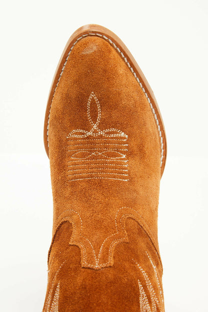 Idyllwind Charmed Life Cognac Suede Western Boots - Round Toe