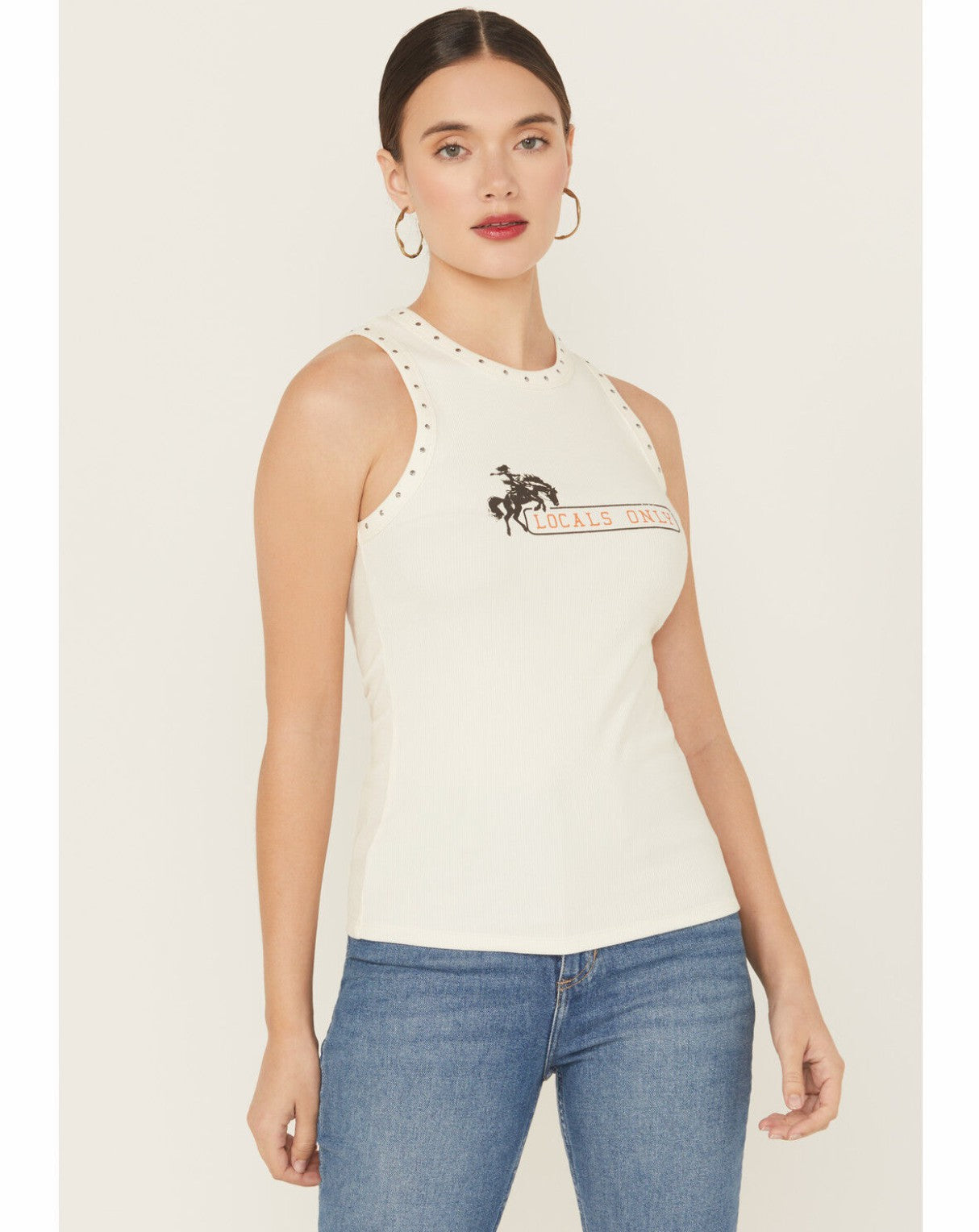Idyllwind Locals Only Graphic Ribbed Tank