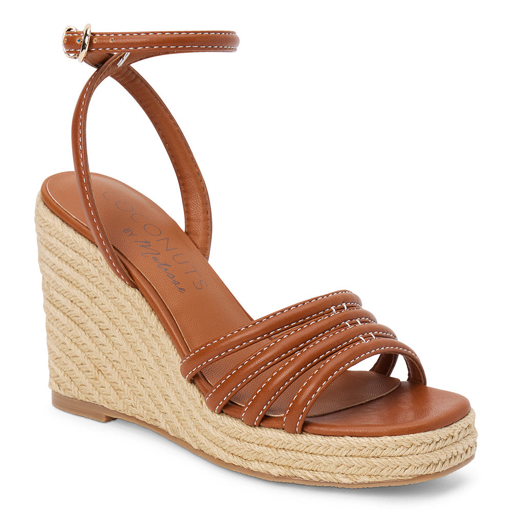 Cognac Sunnie wedge sandal Matisse Footwear New