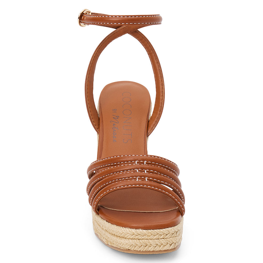 Cognac Sunnie wedge sandal Matisse Footwear New