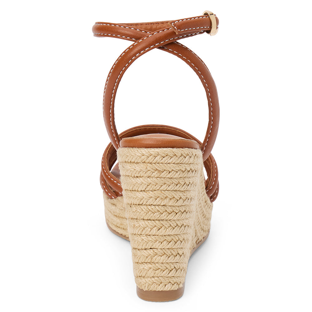 Cognac Sunnie wedge sandal Matisse Footwear New