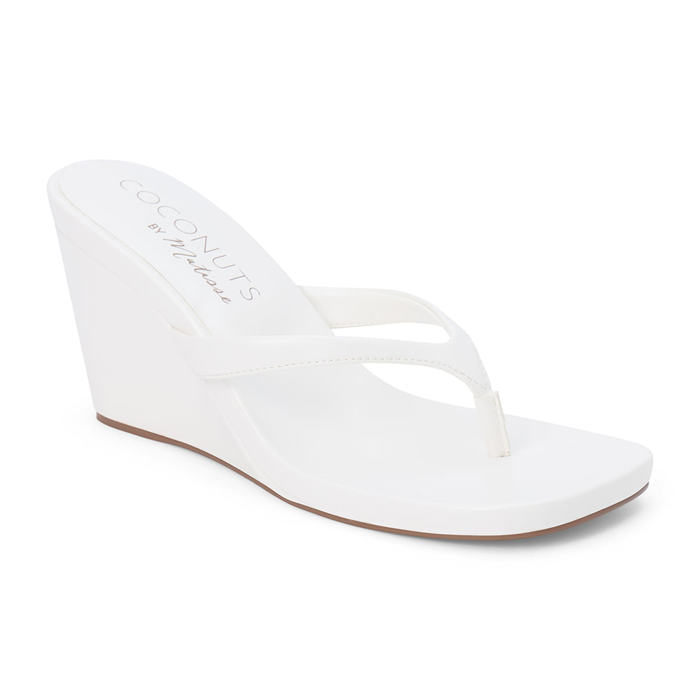 White Murphy wedge sandal Matisse Footwear Online
