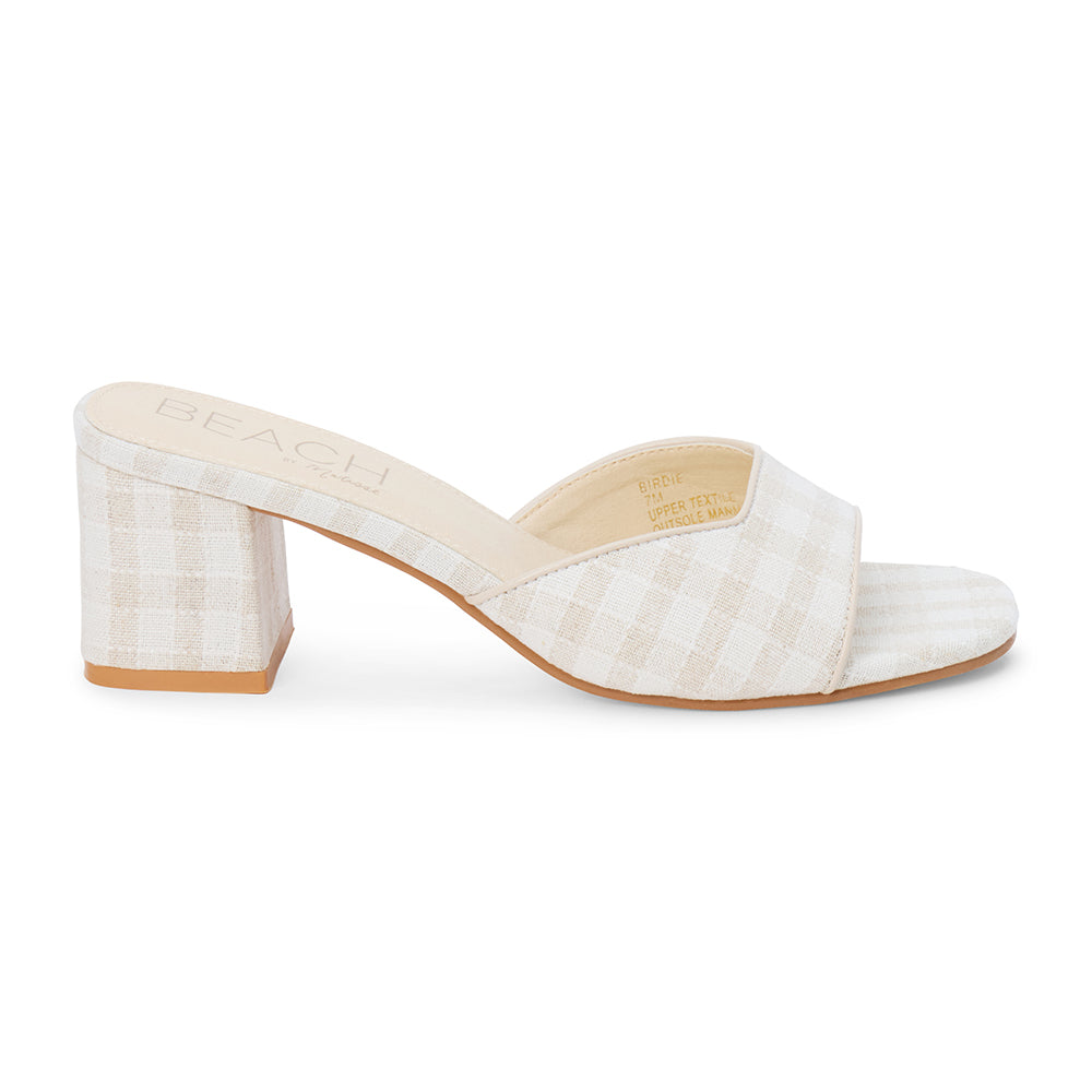 Natural Check Birdie heeled sandal Matisse Footwear For Sale