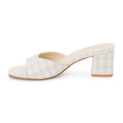 Natural Check Birdie heeled sandal Matisse Footwear For Sale