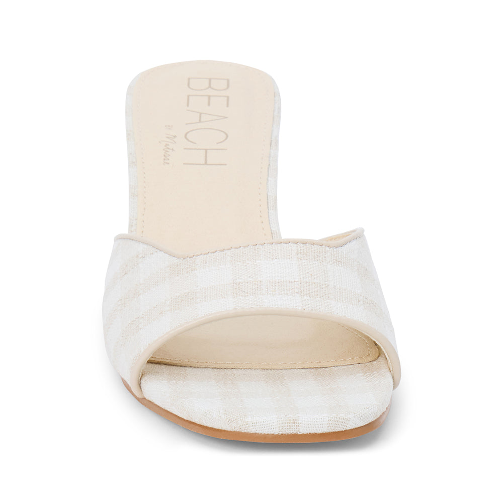 Natural Check Birdie heeled sandal Matisse Footwear For Sale