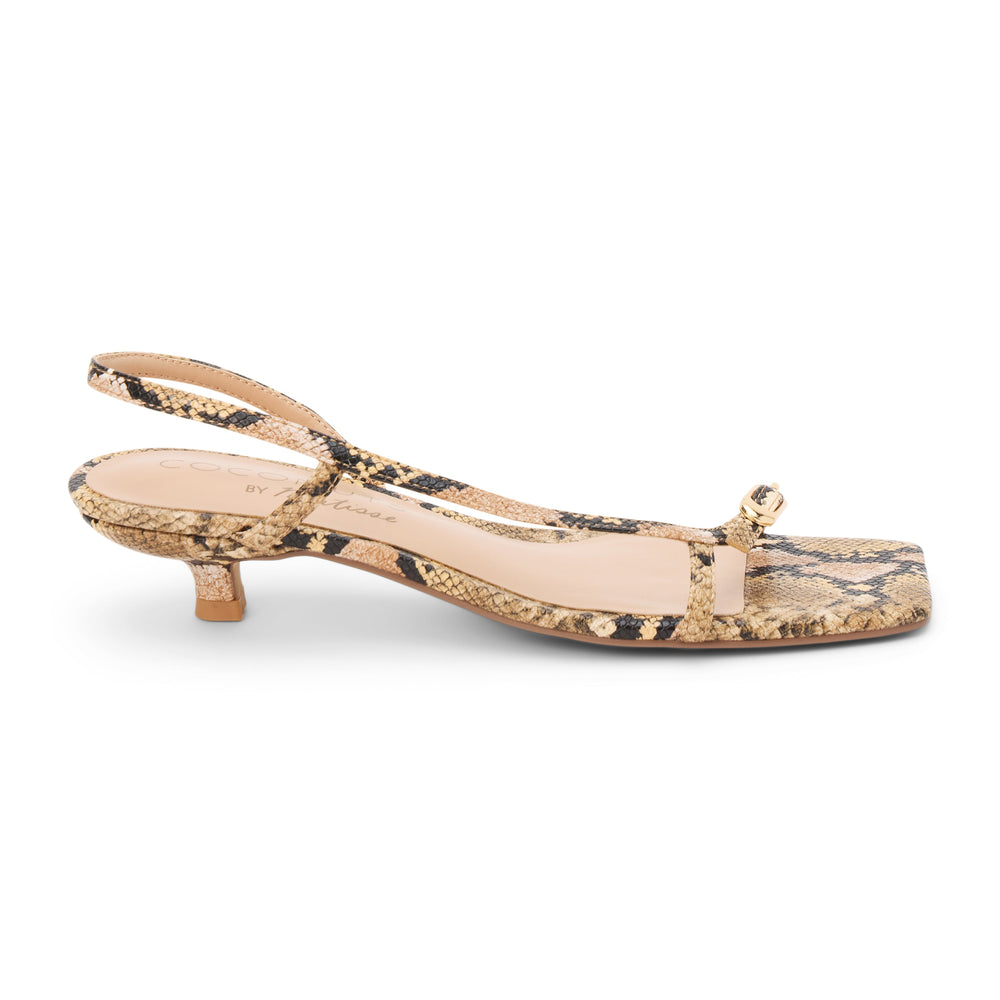 Tan Multi Snake Fernando heeled sandal Matisse Footwear Online Shop