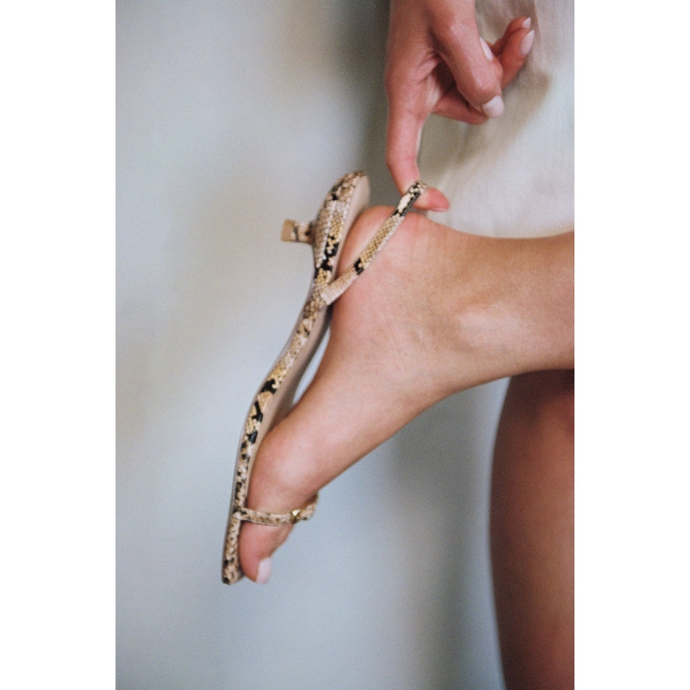 Tan Multi Snake Fernando heeled sandal Matisse Footwear Online Shop