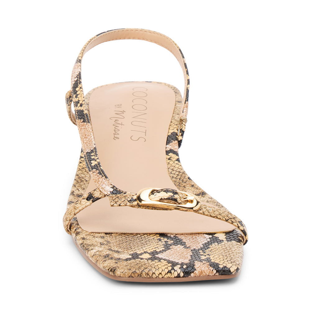 Tan Multi Snake Fernando heeled sandal Matisse Footwear Online Shop