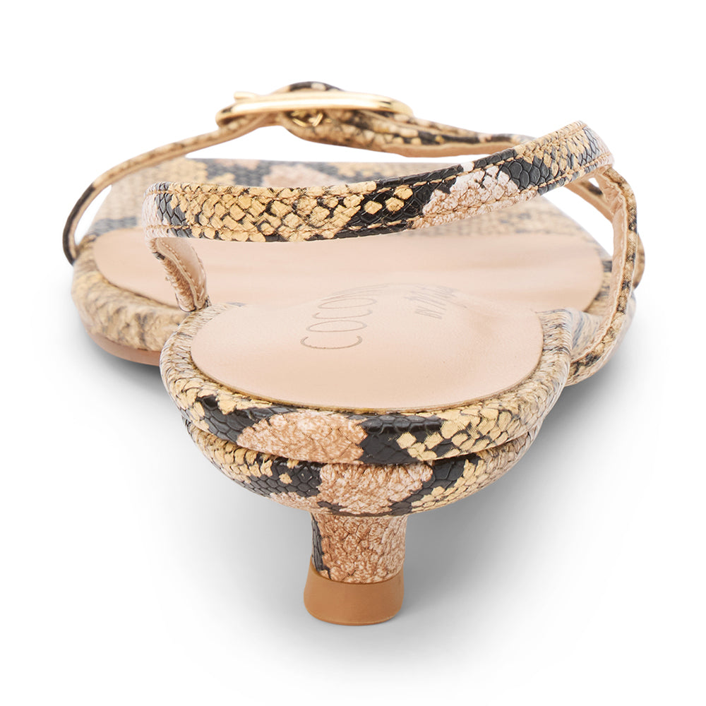 Tan Multi Snake Fernando heeled sandal Matisse Footwear Online Shop