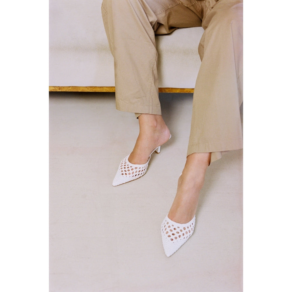 White Tia heeled mule Matisse Footwear On Sale