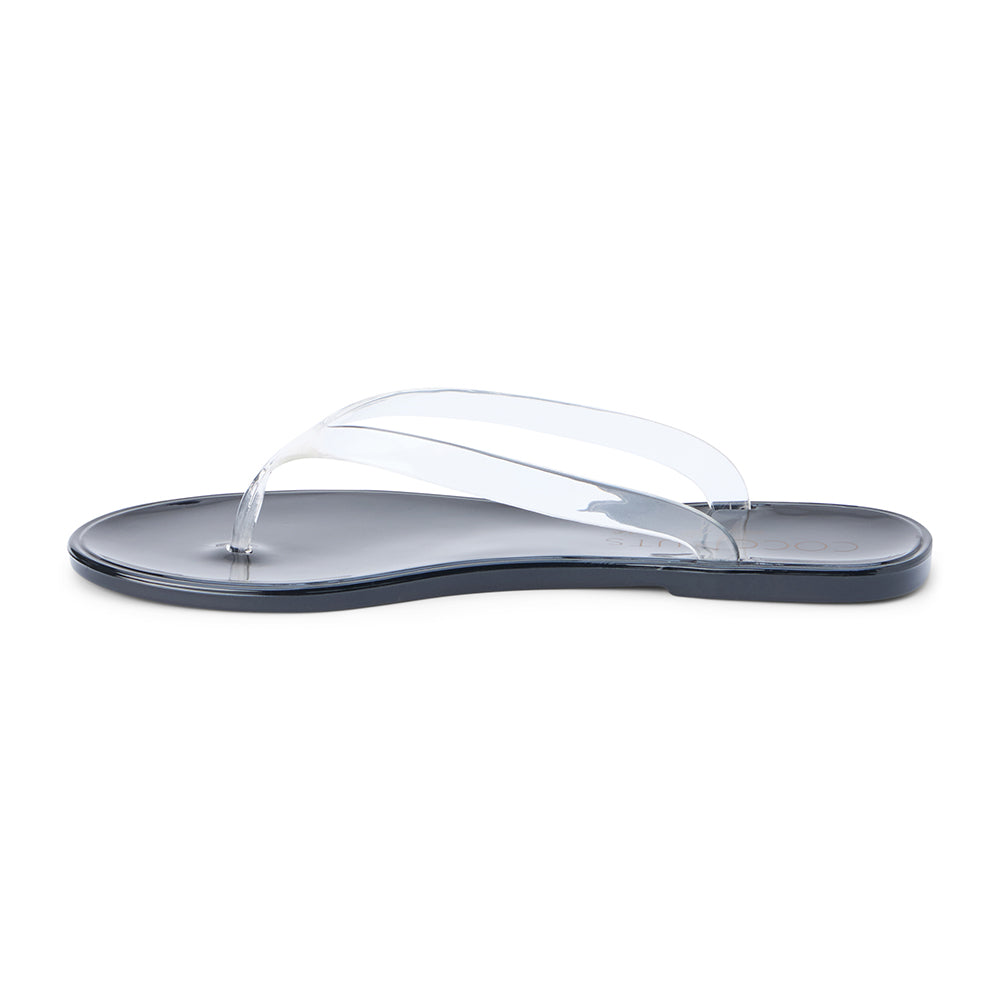 Clear/Black Olsen flip flop sandal Matisse Footwear US