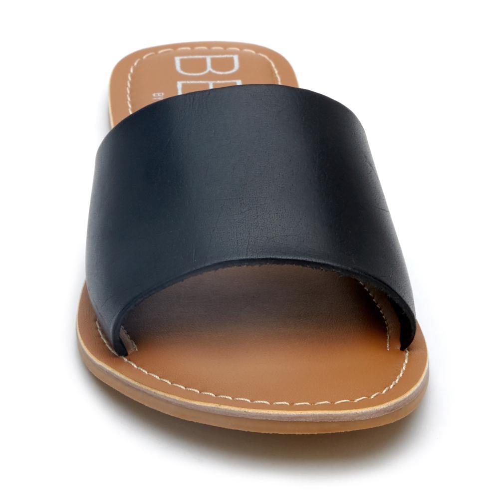 Black Leather Cabana slide sandal Matisse Footwear Online Shop