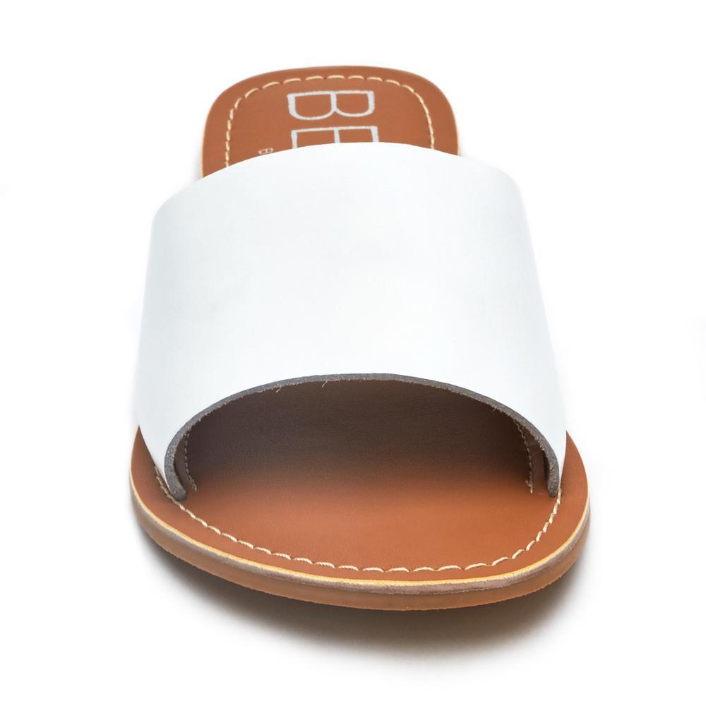 White Leather Cabana slide sandal Matisse Footwear New