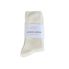 White Le bon shoppe crisp step socks Matisse Footwear Sale
