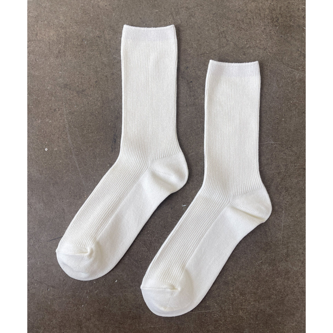 White Le bon shoppe crisp step socks Matisse Footwear Sale