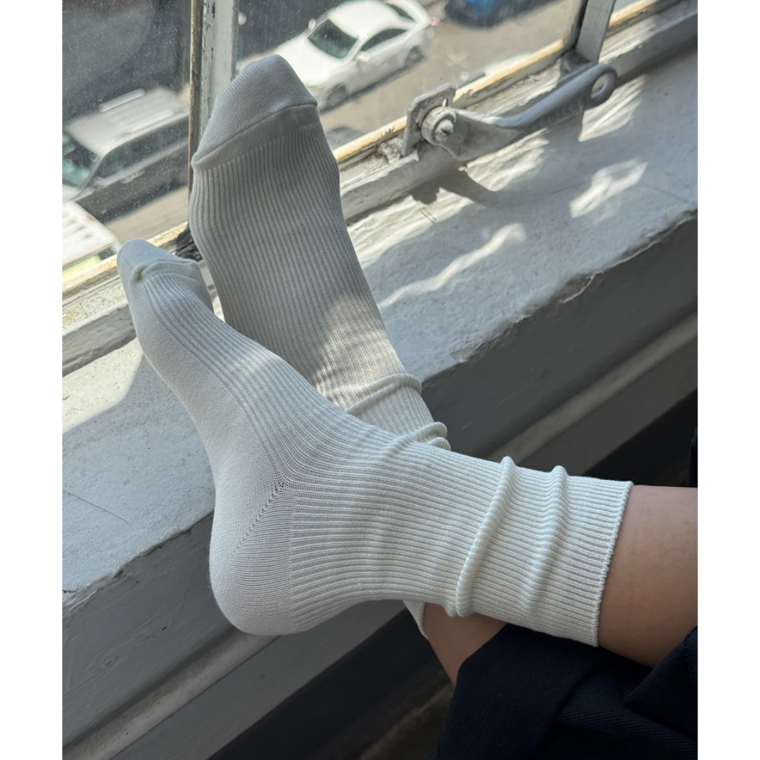 White Le bon shoppe crisp step socks Matisse Footwear Sale