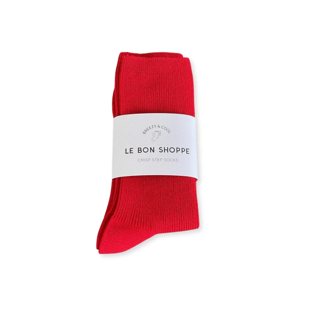 Red Le bon shoppe crisp step socks Matisse Footwear Discount