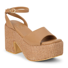 Cognac Arden platform sandal Matisse Footwear New