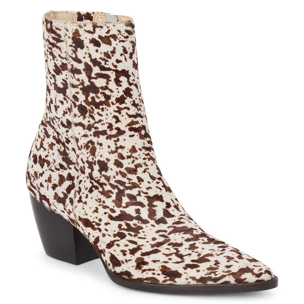 White/Brown Cow Hair Caty ankle boot Matisse Footwear On Sale