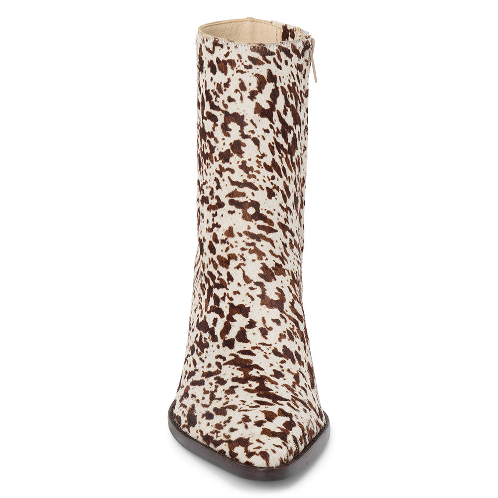 White/Brown Cow Hair Caty ankle boot Matisse Footwear On Sale