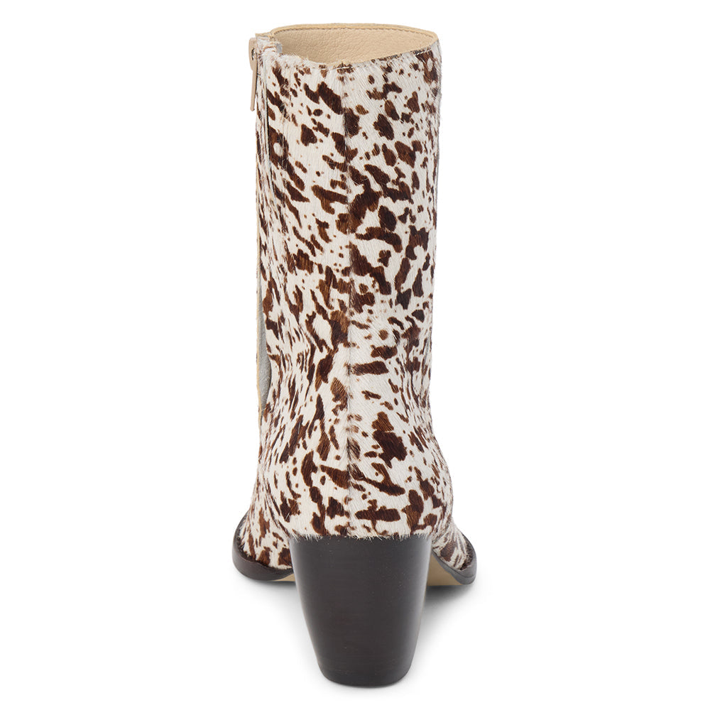 White/Brown Cow Hair Caty ankle boot Matisse Footwear On Sale