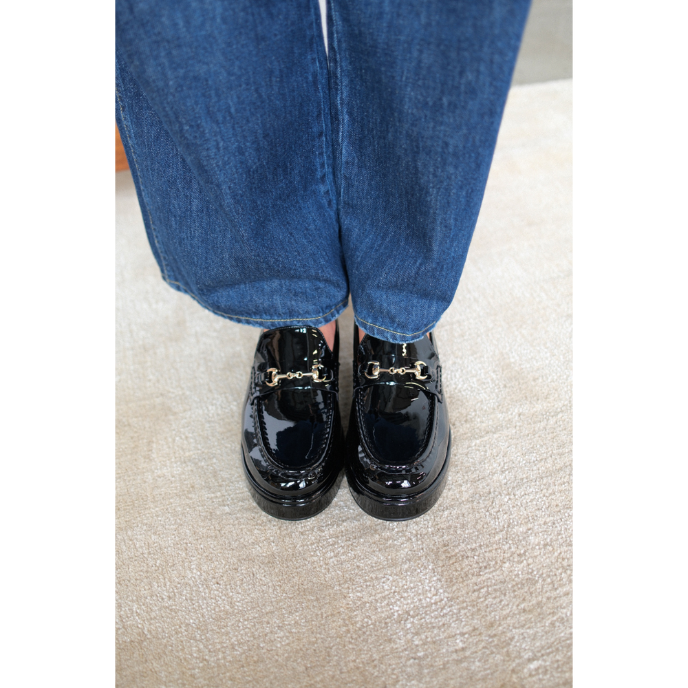 Black Patent Kimbra platform loafer Matisse Footwear US