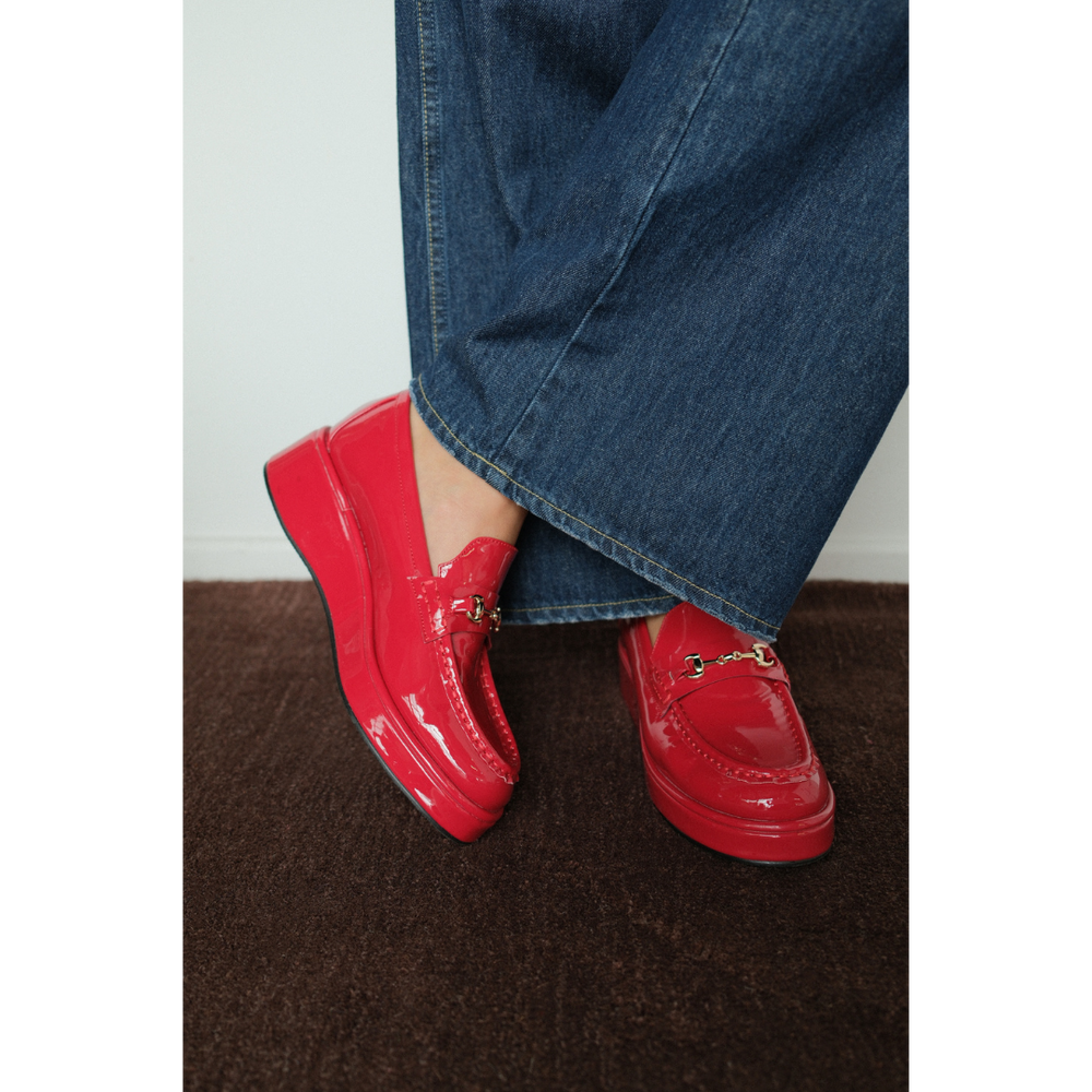 Red Patent Kimbra platform loafer Matisse Footwear Outlet