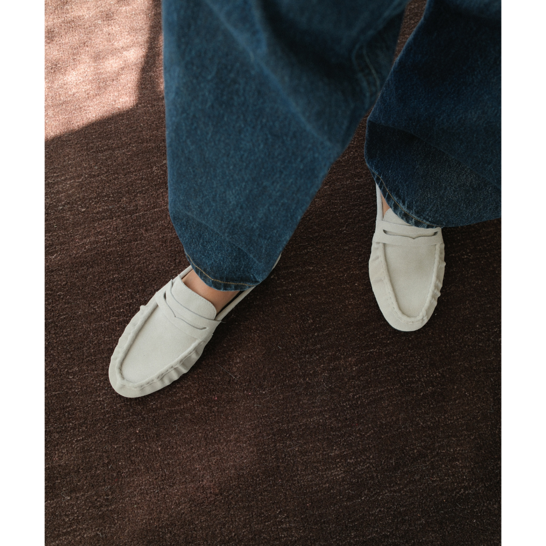 Light Grey Porta penny loafer mule Matisse Footwear New