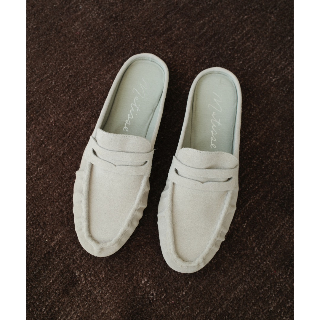 Light Grey Porta penny loafer mule Matisse Footwear New