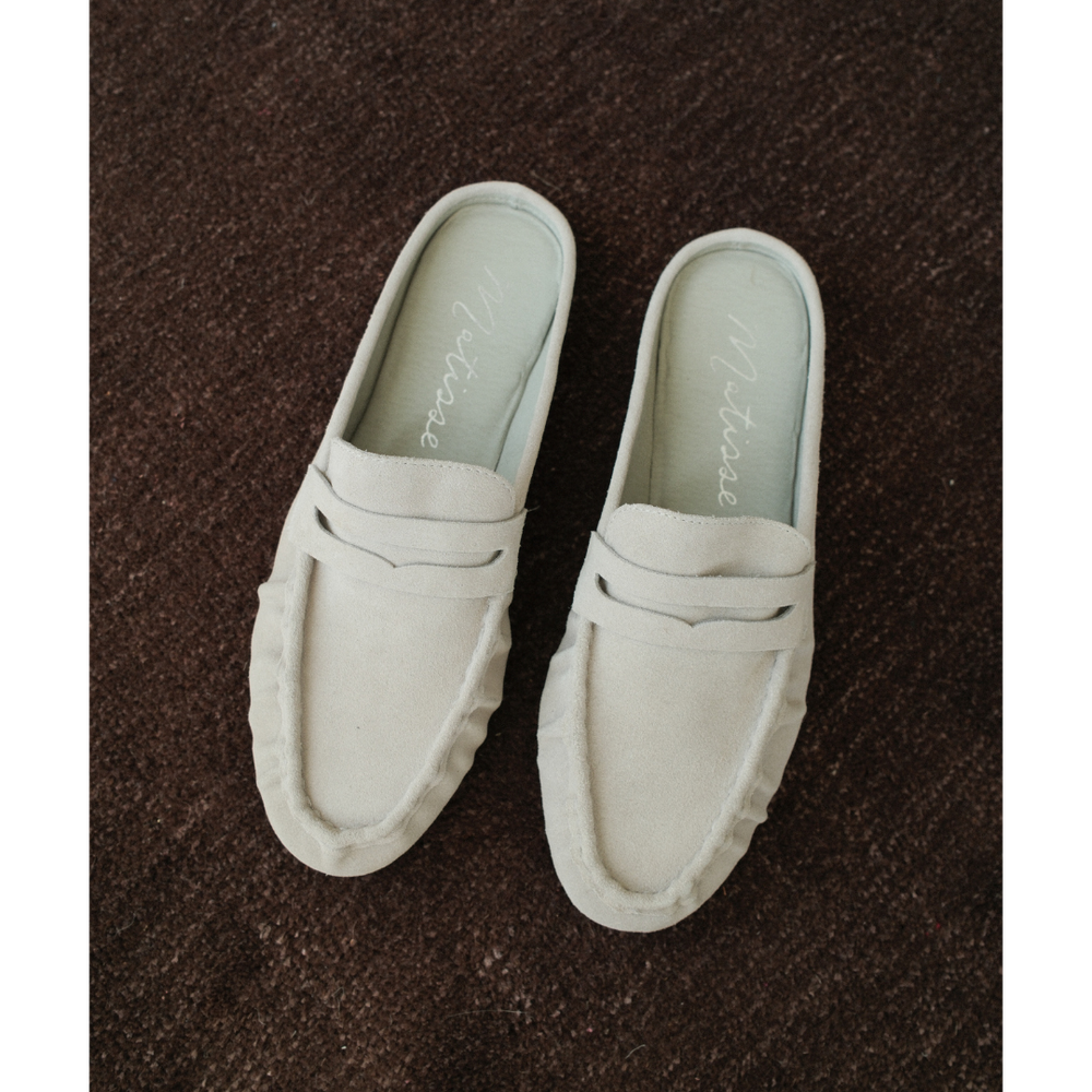 Light Grey Porta penny loafer mule Matisse Footwear New