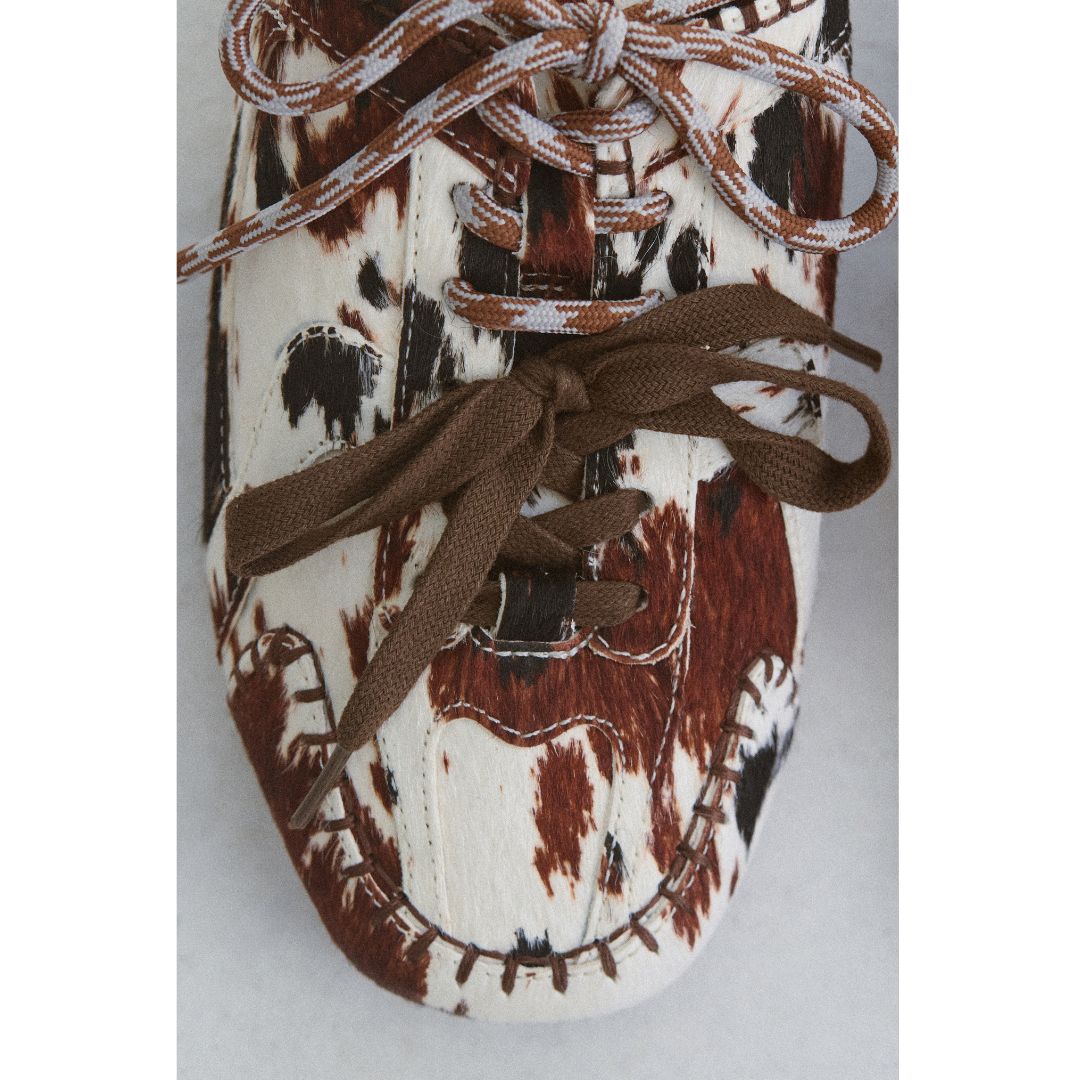Brown/White Cow Hair Devyn sneaker mule Matisse Footwear Sale
