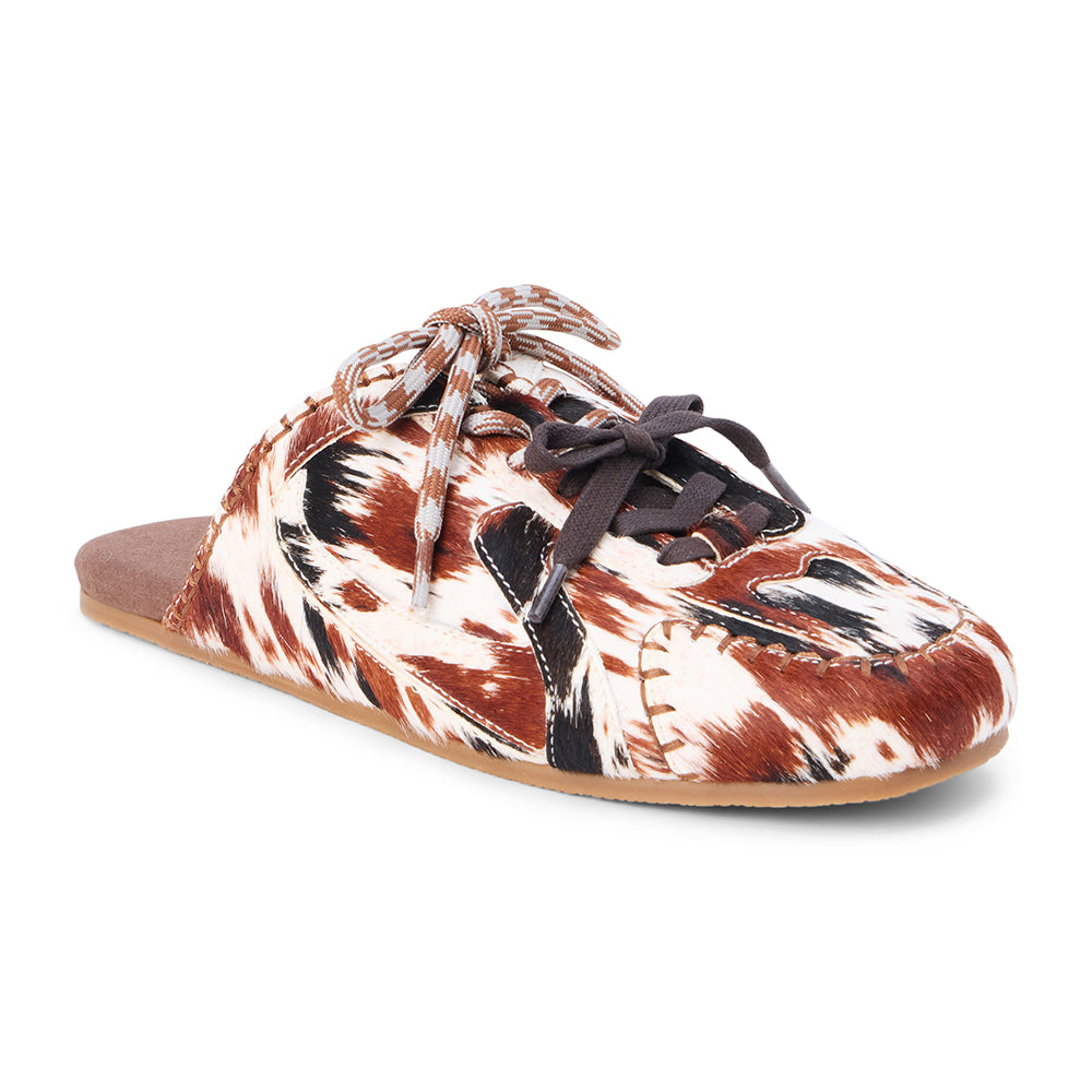 Brown/White Cow Hair Devyn sneaker mule Matisse Footwear Sale