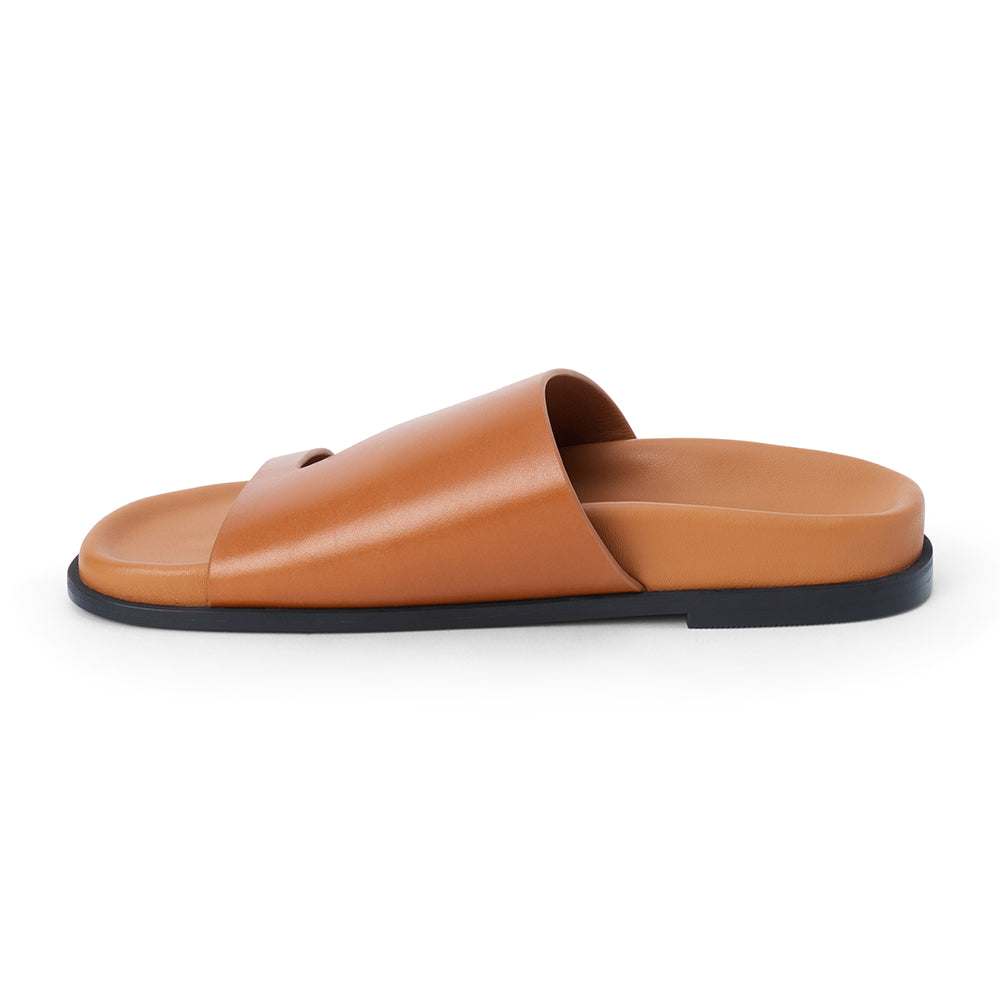Cognac Tanner slide sandal Matisse Footwear Discount