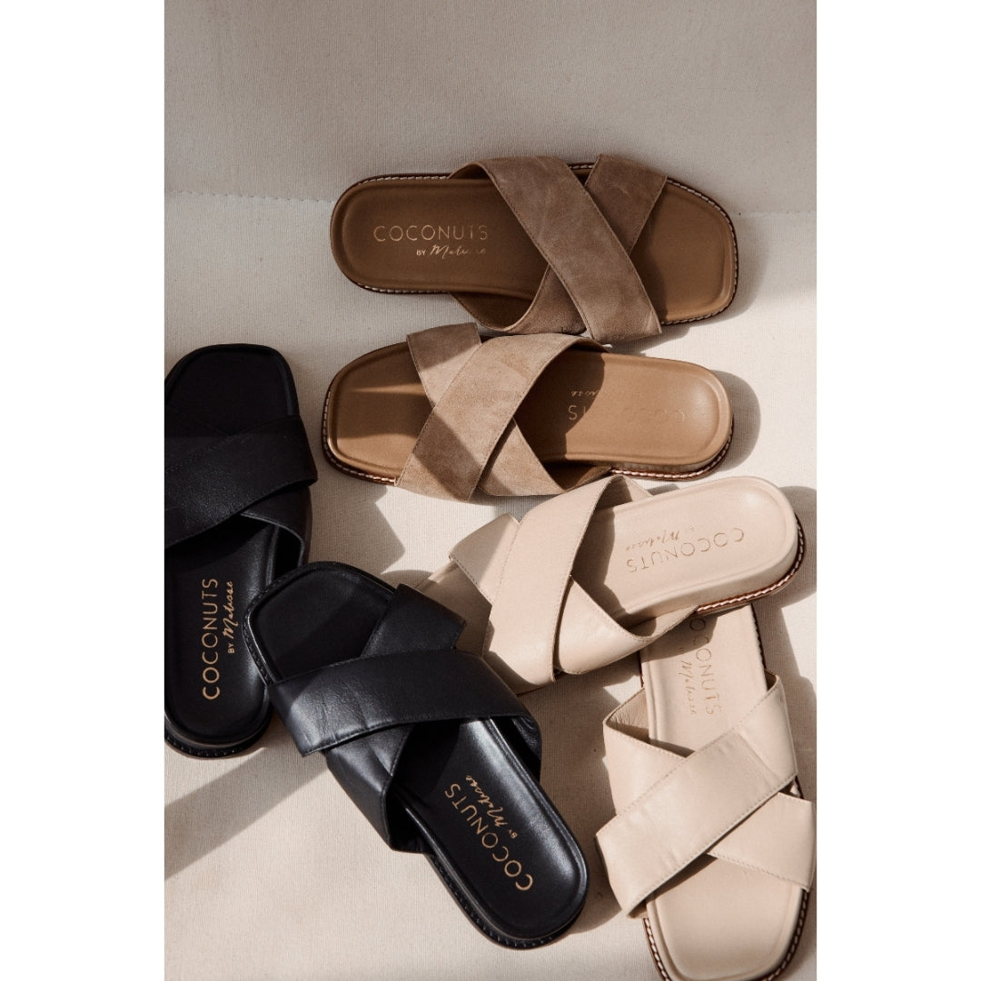 Tan Hannah slide sandal Matisse Footwear Online Shop
