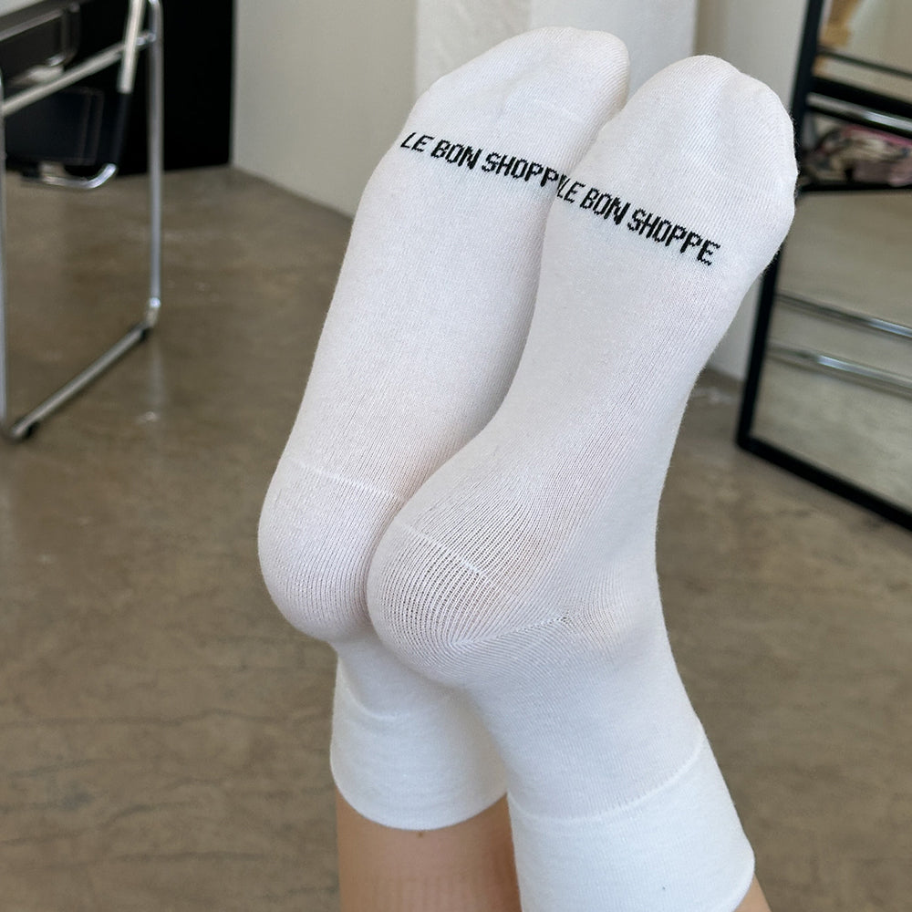 White Le bon shoppe sneaker socks Matisse Footwear On Sale